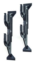 Allen Company Molded Truck Gun Rack for Rear Window - Gun Holder for Two Shotguns, Rifles, Bows, or Tools - Gun and Hunting Accessories for Car or Wall Mount - Adjustable 9.5"-16.5" , Black