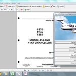 Cessna 414 Service Repair Maintenance Manual Library Engine 414A