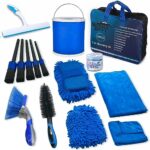 Ultimate 15-PCS Car Detailing Kit, Car Cleaning Kit, and Car Wash Kit - Complete Car Care Package for Interior and Exterior - Premium Set with Microfiber Towels, Brushes, Collapsible Bucket, and More