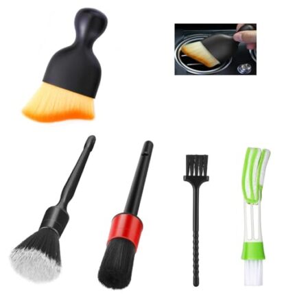 Fitosy Car Detailing Brushes Duster Cleaning Kits, Soft Hair Dashboard Air Vent Crevice Dusting Detail Cleaner Interior Accessories Tools for Car Decoration,Automotive,Truck,SUV,RV