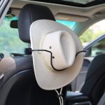 GEEDAR Cowboy Hat Holder Rack for Truck SUV Car(Keep Hat Shape) Car Clothes Hanger Bar Coat Hanger Hard Hat Holder for Truck Seat Car Accessories…