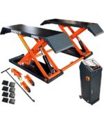 Motool Technology KT-X80 Mid Rise Scissor Lift 8000lbs Penumatic Release Auto Lift 110V/1PH