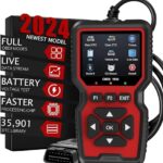 OBD2 Scanner Diagnostic Tool, Check Engine Code Reader OBD2 Scanner with Reset, Mode 6, Mode 8 & I/M Readiness, Auto Check Engine Light Car Diagnostic Scan Tool for All OBDII Car Since 1996