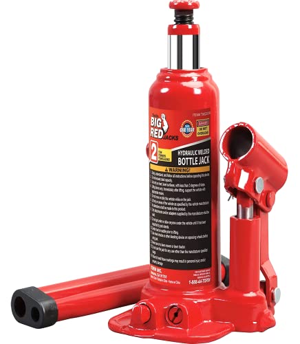 BIG RED T90203B Bottle Jack Review: Power and Reliability Tested BIG RED T90203B Torin Hydraulic Welded Bottle Jack, 2 Ton (4,000 lb) Capacity, Red