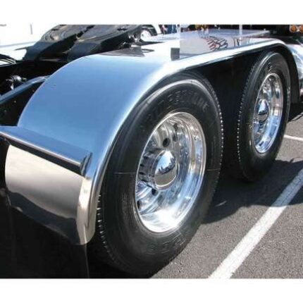 Trux Accessories Stainless Steel Truck Fender - Full Fender, 132in.L x 24in.W x 24in.H, 2-Pc. Set