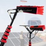 Solar Panel Cleaning Tool Equipment, Water Fed Pole Kit Window Cleaning Pole, Extendable Cleaner Conservatory Roof, for Photovoltaic Panel Cleaning Trucks(10.8m/36FT)