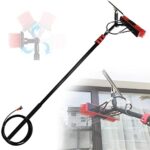 Cleaning Brush 3.6M-10.8M Cleaning Photovoltaic and Solar Panels with Glass Scraper,Water Fed Telescopic Brush,Conservatory Roof Cleaning Kit,Telescopic Rod Brush Window Cleaning Pole,10.8M/36Ft ()
