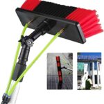 Cleaning Brush Window Cleaning Pole Window Cleaner Kit Water Hose Fed Pole Window Cleaning Brush Equipment Cleaning Photovoltaic and Solar Panels 12M Rod 30Cm Brush Head,12M,50Cm Brush Head (10m 50cm