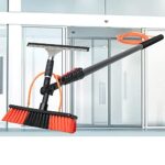 SHENGSHIYU Window Wiper Cleaner Bright Tool with Water Spray, Household Cleaner Kit, High Window Glass Cleaning Brush, Rotatable Brush Head,9M(30FT)