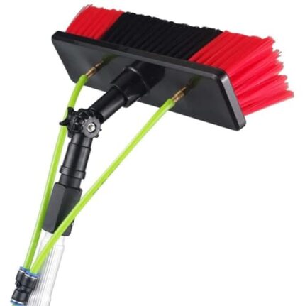 Cleaning Brush Window Cleaning Pole,Water Fed Pole Kit,Window and Solar Panel Cleaning System with Water Fed Telescopic Brush Cleaning Kit Suitable for Window Photovoltaic Panel Trucks (Size : 7M) (O