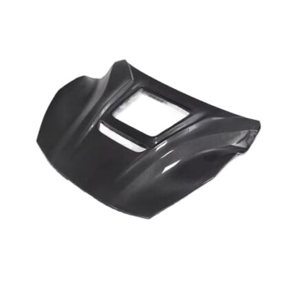 Compatible for Ferrari F12 2013 2014 2015 2016 Carbon Fiber & FPR Prime Front Bumper Engine Hood Vent Machine Spoiler Cover(Carbon Fiber Pattern)