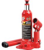 BIG RED T90203B-1 Torin Hydraulic Welded Bottle Jack, 2 Ton (4,000 lb.) Capacity, Red