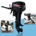 18 hp Outboard Motor, 246cc Outboard Motor 2-Stroke Outboard Motors, Outboard Boat Motors Fishing Boat Engine Tiller Control, Max.speed(R/Min): 5000-6000, Water Cooling CDI