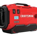 CRAFTSMAN V20 Tire Inflator, Portable Air Compressor, 3 Modes: Cordless, 120V Corded, and 12V Car Adapter, Air Pump, Battery Sold Separately (CMCE520B)