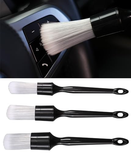 Birbenben Car Exterior and Interior Detail Brushes, Scratch Free Auto Cleaning Brush Kit, Soft Synthetic Bristles Detailing Brush, Car Care Cleaner Duster Supplies Set for Vehicles Wheels, Vent