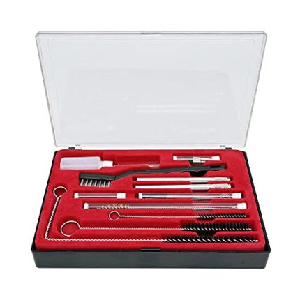 MONAQI 23pcs/set Spraying Tools Cleaning Kit Cleaning Repair Tool Kit Needle and Brush Set Auto Parts Cleaning Kit,23pcs,0.2mm/0.3mm/0.5,1mm