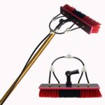 YIHEMEI Water Fed Pole Kit, Water Fed Telescopic Brush 3.6m/7.2m/9m, 35cm Brush Head, for Cleaning Windows, Solar Panels, Photovoltaic Panels, Large Trucks, Car Decks,12FT/3.6M