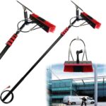 Cleaning Photovoltaic and Solar Panels, Window Cleaning, Glass Wall Cleaning, 3.6-12m Cleaning Kit Equipment with Scraper Truck Window Extension Rod Cleaning (35cm Brush Head),10.8M/36FT