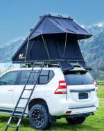 Hardshell Rooftop Tent,Naturnest Roof Top Tent Camping Overland Hard Shell Roof Top Tents for SUV Car Rooftop Tent Accessories for Camping RTT Rooftop Tent Truck Van Tent Vehicle Outdoor Tent