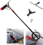 Water Fed Pole Kit, photovoltaic Panel Cleaning Brush Water Fed Cleaning System w/Squeegee, Outdoor Window Cleaner, Cleaning Tool for Window Glass, Solar Panel Washing Equipment(10.8m/36FT)