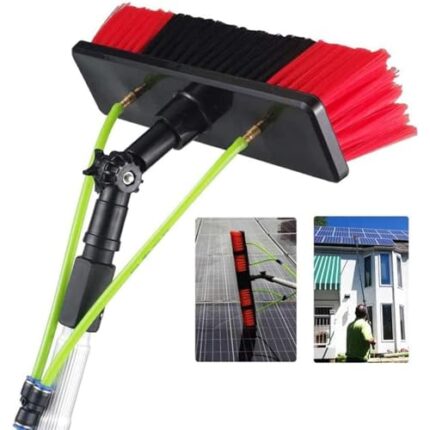 Cleaning Brush 5 10M Window Cleaning Pole Water Fed Telescopic Brush Window Cleaner Kit Extendable Cleaner Cleaning Solar Panels and Conservatory Roof(Size:5M) ()