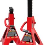 BIG RED AT42002R-3 Torin Jack Stands (1 Pair): Exceptional Use for Cars, Sedans, and most Automobiles - 2 Ton (4,000 lb.) Capacity, Red