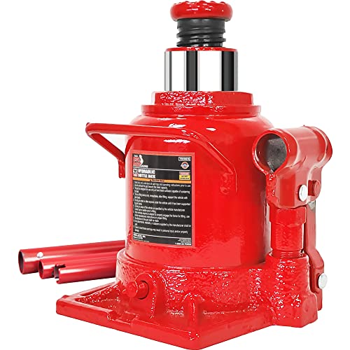 Unleashing Power: BIG RED T92007A 20 Ton Hydraulic Stubby Jack BIG RED T92007A Torin Hydraulic Stubby Low Profile Welded Bottle Jack, 20 Ton (40,000 lb) Capacity, Red