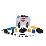 RUPES Nano Short Neck Car Accessories for Car Detailing, Orbital Cleaner, Car Cleaning Tool for Wash with Mini Polisher, Compound & Towels, Foam & Wool Pad (Box Kit)