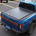JHO Pickup Tonneau Cover 5.5FT Manual Truck Bed Aluminium Alloy for 2015-2020 Ford F150 Raptor XLT Limited Platiunm Crew Cab Car Accessories