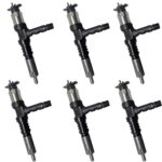 6PCS Fuel Injector 6261-11-3100 6261113100 Fits for Komatsu PC600-8 PC650-8 PC700-8 Excavator WA500-6 Wheel Loader SAA6D140E SAA6D140E-5 Engine