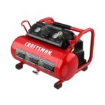 CRAFTSMAN Air Compressor 2 Gallon Portable Hot Dog Compressor 1/3HP Max 125 PSI Oil-Free Maintenance Free Light Weight Air Tools