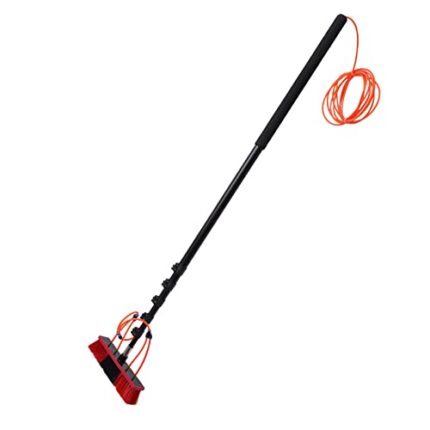 Gagalayong Window Cleaner Tool, 7-24ft Solar Panel Cleaning Kit with Water Fed Pole, Professional Window Washing Kit with Extension Pole, ‎Car Wash Brush and Pole for Household and Outdoor