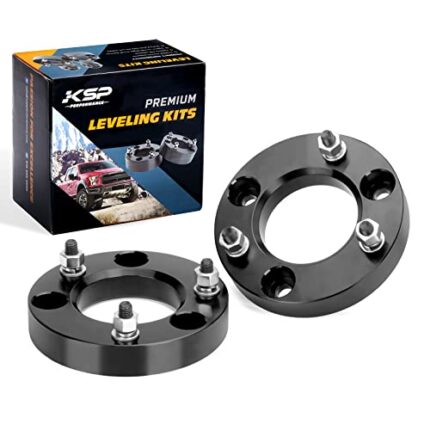 KSP 1.5" F150 Leveling Kits, 1.5in Front Strut Spacers Compatible with Ford F-150 2004-2019 Expedition 2003-2018 2005-2008 Lincoln Mark LT, 1-1/2inch Suspension Level Kit (Package of 2pcs Black)