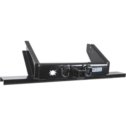 Buyers Products 1809070 Flatbed/Flatbed Dump Hitch Plate Bumper with 2-1/2 Inch Receiver, 20,000 MGTW, Pintle Hook Hitch Plate, Flatbed Truck Accessories