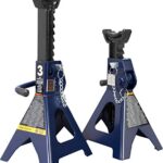 TCE 3 Ton (6,000 LBs) Capacity Double Locking Steel Jack Stands, 2 Pack, Blue, AT43002AU