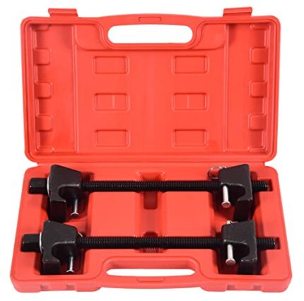 DHA 2pcs Auto Coil Spring Compressor Tool Set, Macpherson Strut Spring Compressor Car Suspension Spring Tensioner Clamps Kit 300 mm