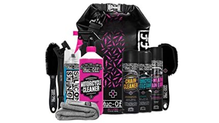 Muc-Off Ultimate Motorcycle Cleaning Kit - Motorcycle Detailing Kit, Motorcycle Accessories for Cleaning - Includes Motorcycle Cleaner and Chain Lube