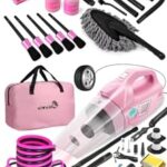 vioview 14PCS Car Cleaning Detailing Kit Interior Cleaner with High Power Car Vacuum and 56PCS Roadside Emergency Car Safety Kit