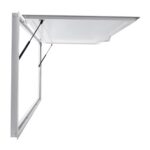 Concession Window, Large Size Aluminum Alloy Concession Window for Food Truck, Food Truck Service Window with 1 Drag Hook & 2 Pneumatic Rods, Food Truck Accessories (64 x 40 inch)