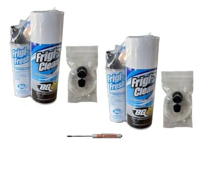 Smilyeez BG Frigi-Clean Aerosol AC Evaporator Cleaner and Frigi-Fresh Kit with Evaporating Cleaning Nozzle PN 6404 (2 Kit)