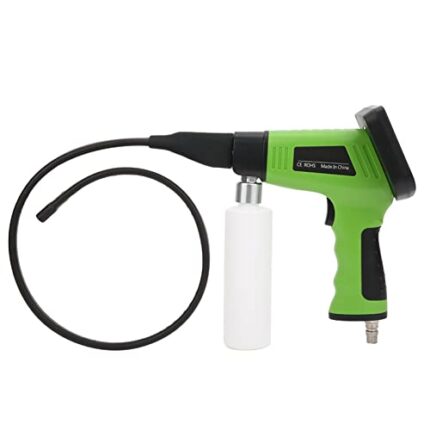 XTevu LCD Display Car Air Conditioner Visual Cleaning Gun, Pipe Endoscope Evaporation Box Visible Cleaner Kit with 2 Cleaning Head for Automotive Repair