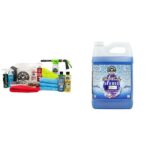 Chemical Guys CWS_133FG 10-Piece Arsenal Builder Car Wash Kit, Foam Gun, Bucket (3) 16 oz Car Care Cleaning Chemicals (Works w/Garden Hose) with Glossworkz Gloss Booster Car Wash Soap, 128 oz