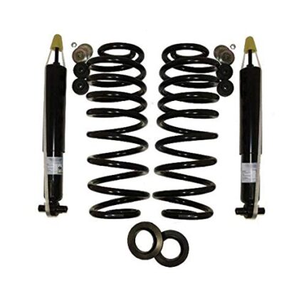 AutoShack Rear Air to Shock Coil Spring Conversion Kit Set Replacement for 2003-2008 2009 2010 2011 Ford Crown Victoria 2003-2011 Mercury Grand Marquis 2003-2011 Lincoln Town Car 4.6L V8 RWD SCK75995