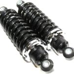HiBuyer Universal Rear Shock Damper, Adjustable Rear Street Coilover w/250 Pound Black Coated Springs