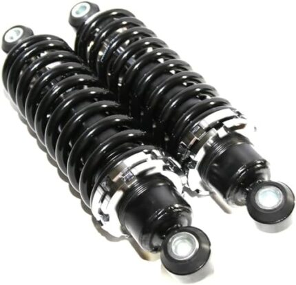 HiBuyer Universal Rear Shock Damper, Adjustable Rear Street Coilover w/250 Pound Black Coated Springs