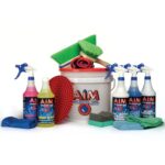AIM 15 piece Boat & RV Wash Kit - 32oz. Bottles of Cleaning Concentrates and Car Care Chemicals - Boat and RV Cleaning Kit for Wheels, Tires, Engines, Glass, Carpet, Upholstery, Vinyl