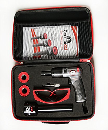 Counteract SBCK-AD Commercial Stud Cleaning Tool Kit with Air Driver - SBCT22 + 22mm Replacement Brushes + Air Driver + Safety Goggles