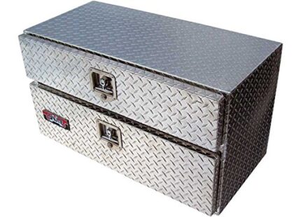 Unique Truck Accessories 24" Aluminum Tread Plate Underbody Toolbox with Drawer