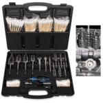 BELIFLY Professional Diesel Injector Seat Brush Cleaning Kit 8090S on Cylinder Heads Stainless Steel