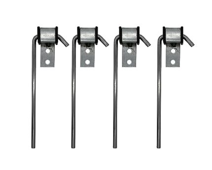 HAOXAOON 4 Pcs Heavy Duty Exhaust Hanger Rod -Universal Use Exhaust Hanger - 3/8" Rod 10" Long